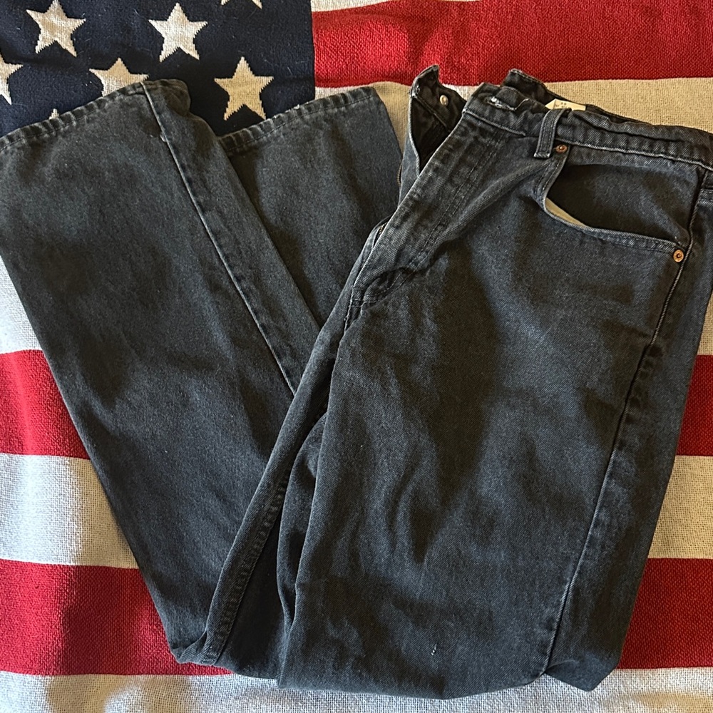 Men's Levi 505 Black Jeans 34x32